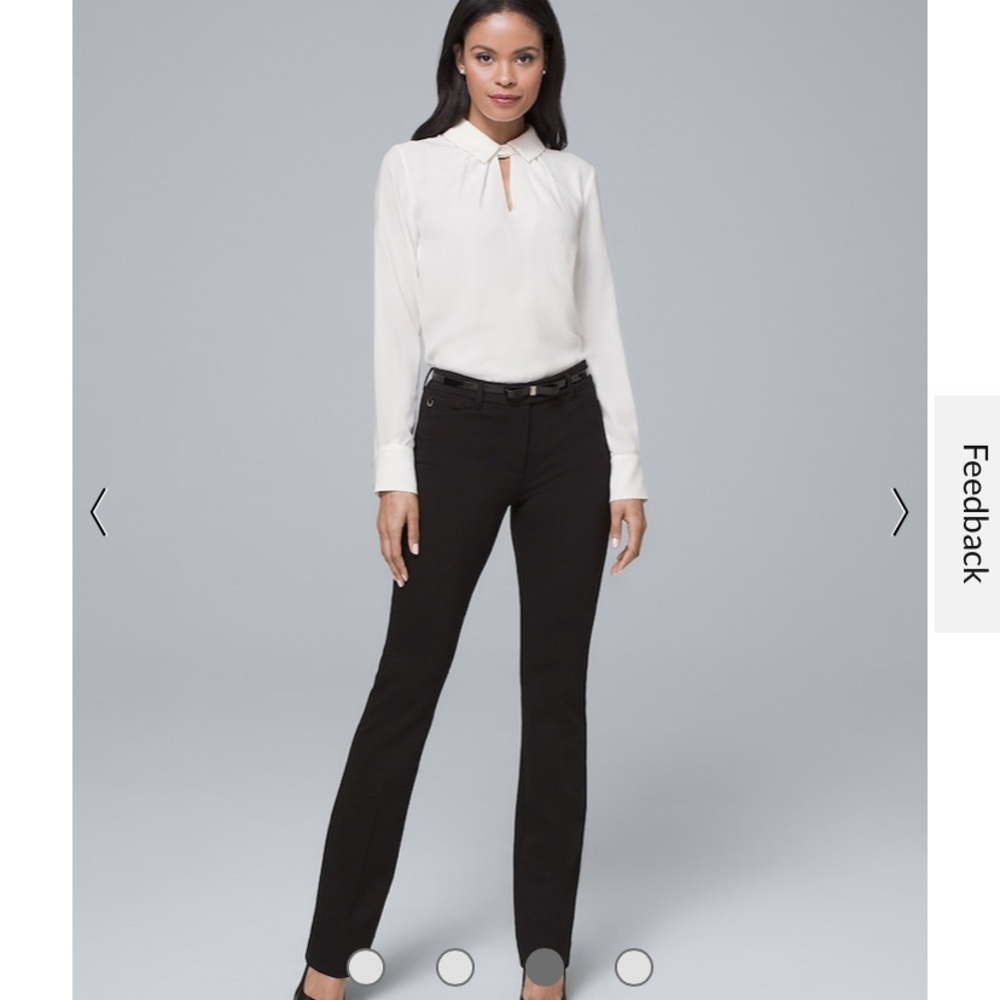 Slim boot pants, White House Black Market